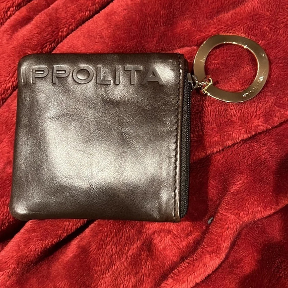Ippolita brown leather card holder key ring - Picture 4 of 12